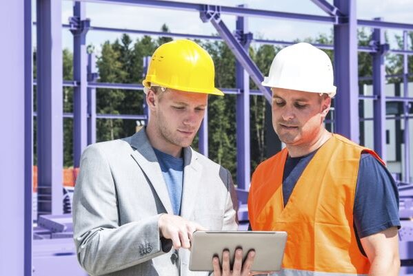 Developers on site at a building site