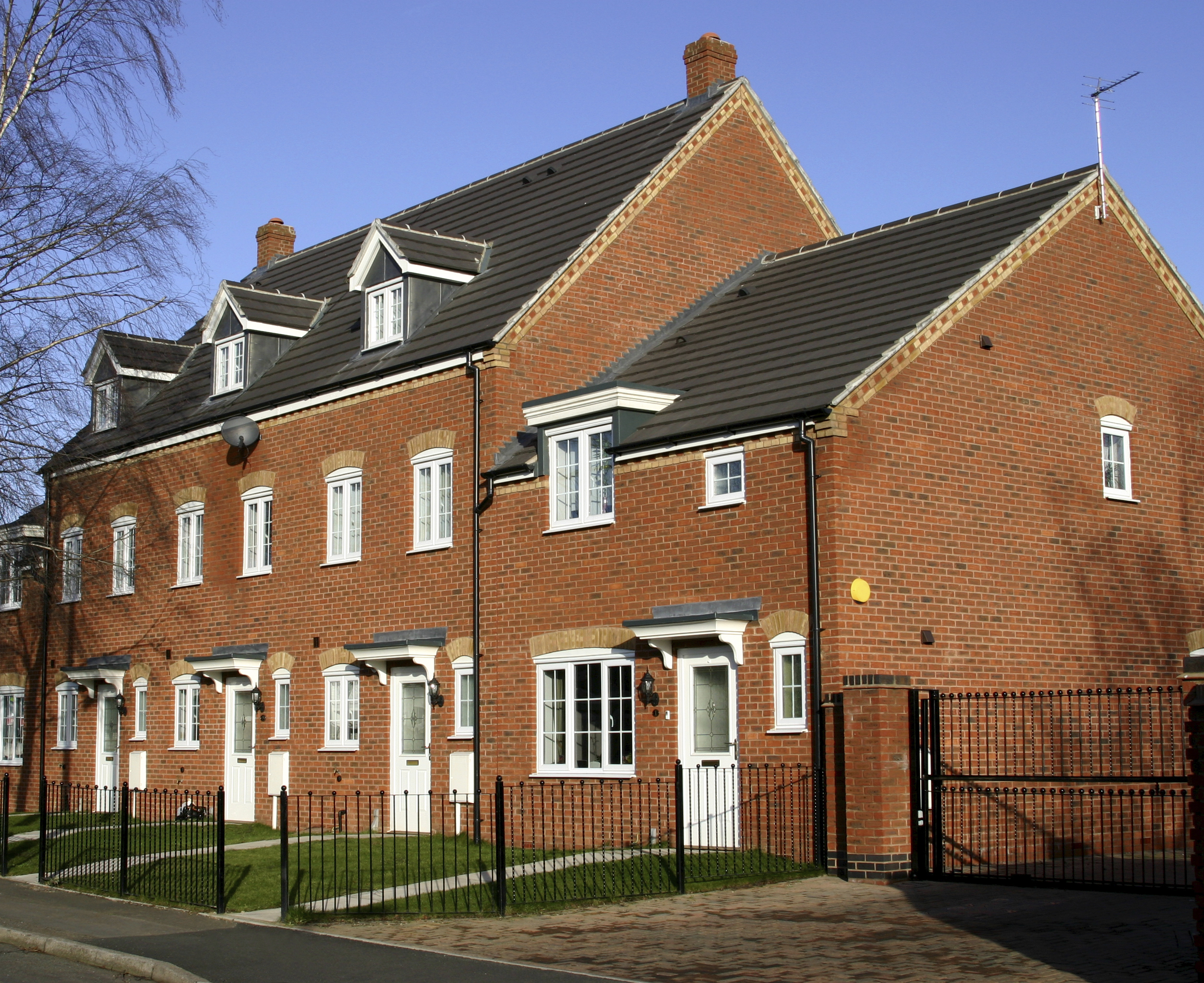 A photo of houses.